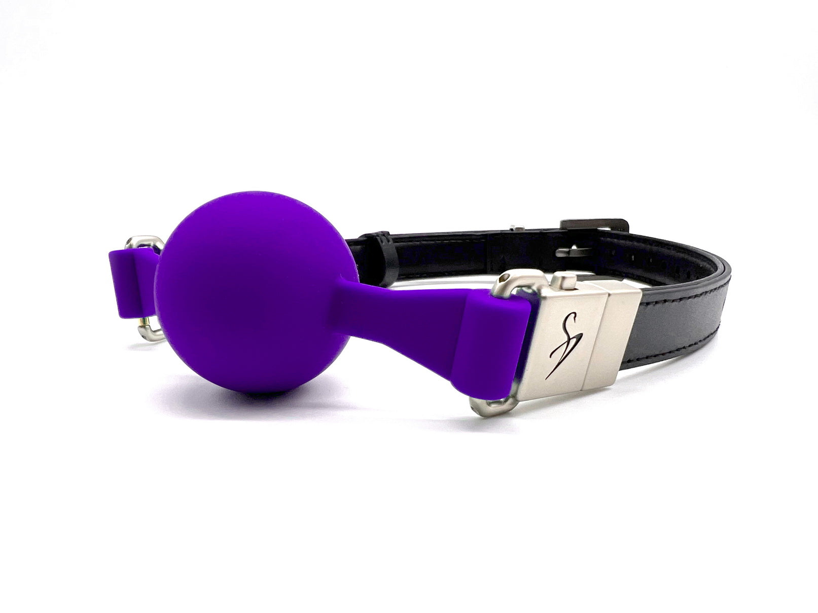 Gag Ball Set Black Purple