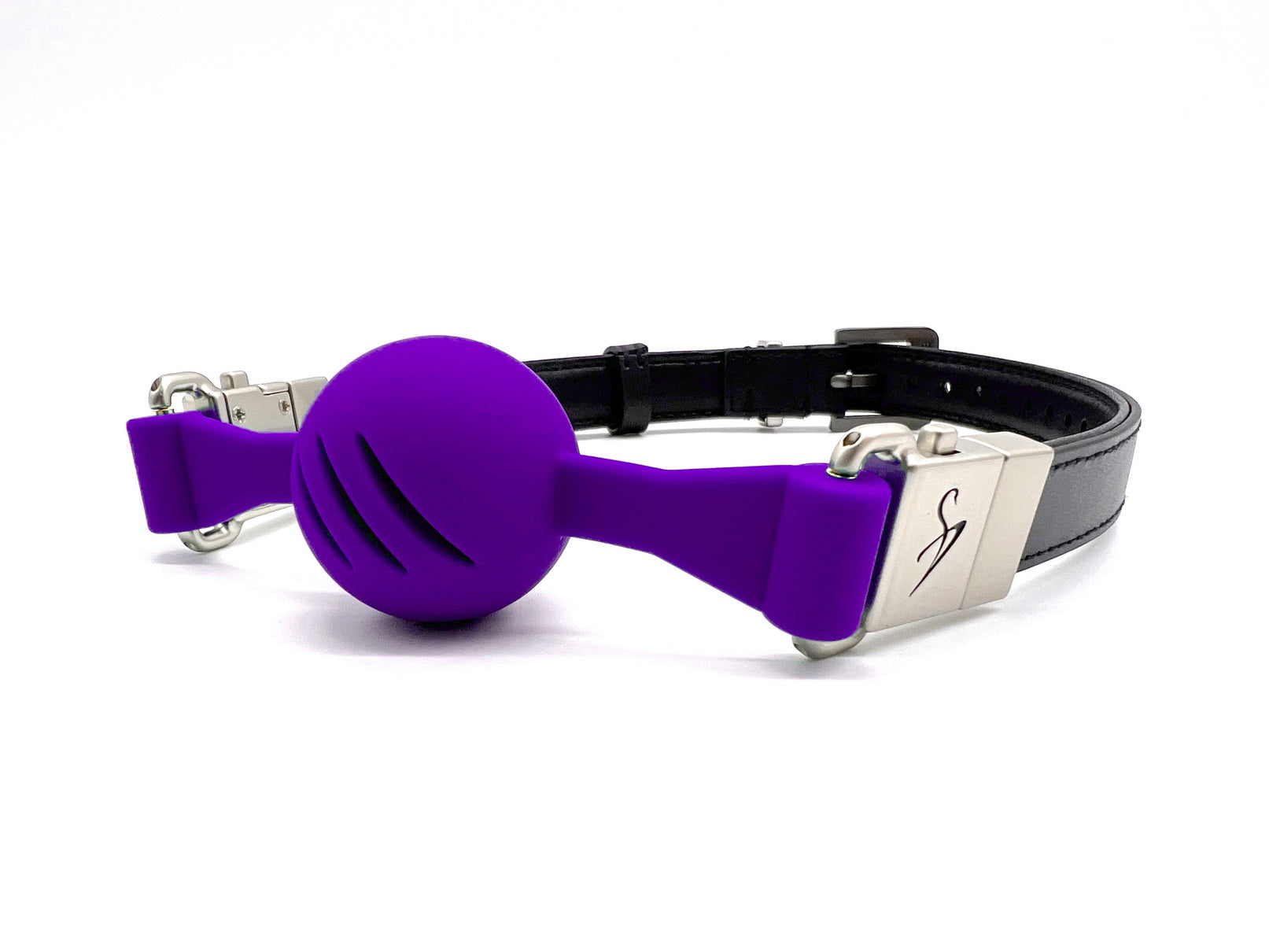 Gag Ball Set Black Purple