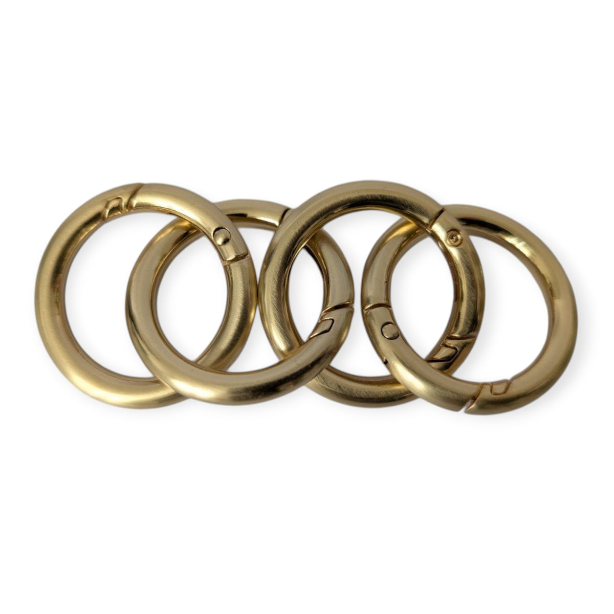 Karabinerringe Gold