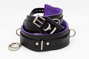 Thigh Cuffs Black Purple