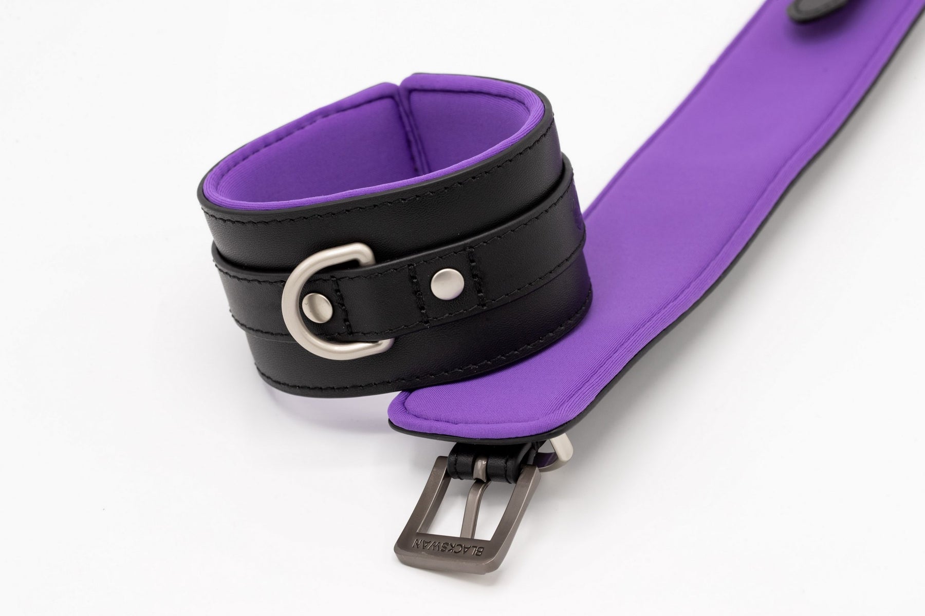 Ankle Cuffs Black Purple