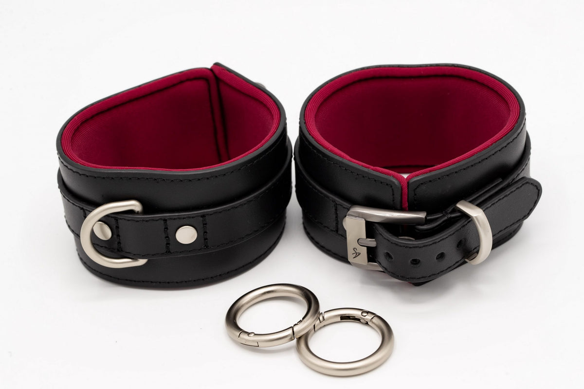 Ankle Cuffs Black Berry