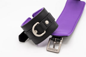 Wrist Cuffs Black Purple